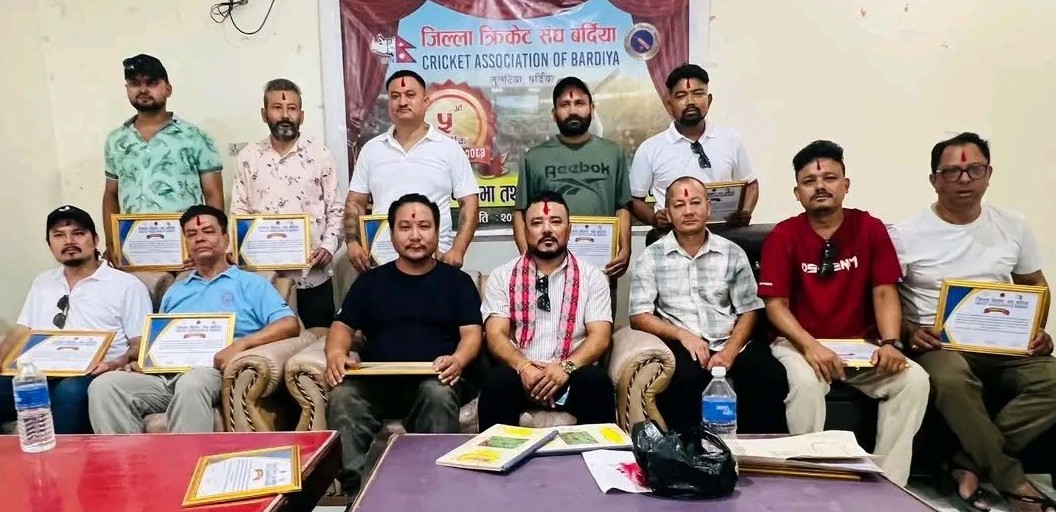 क्रिकेट संघ बर्दियाको अध्यक्षमा पुनः विनय राजभण्डारी 