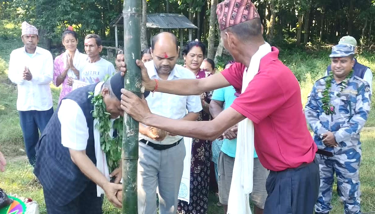 जंगली हात्तीबाट बस्ती सुरक्षीतगर्दै उज्यालो नेपाल 