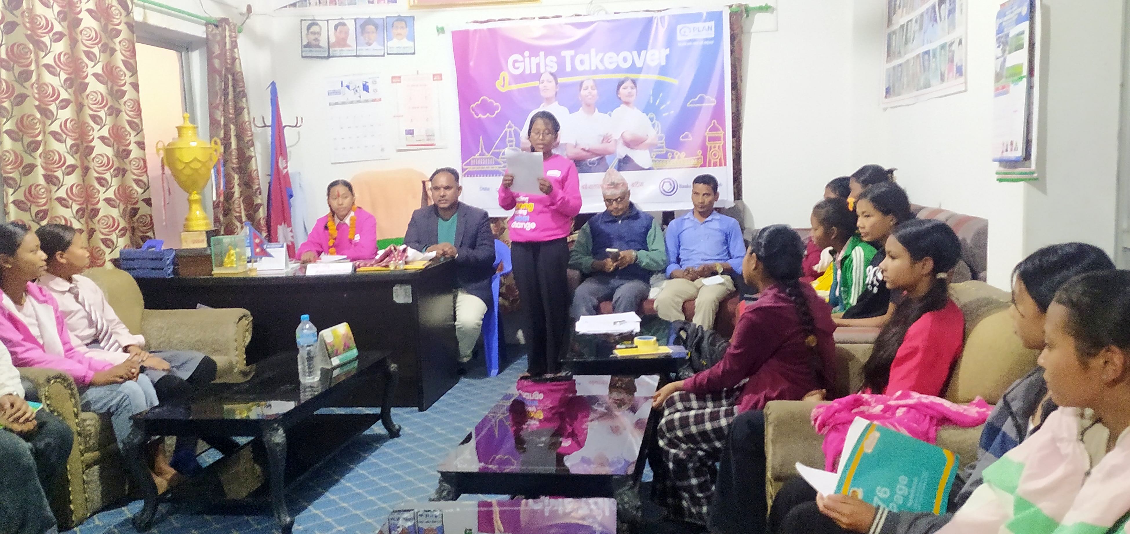 बढैयाताल गाउँपालिकाको एकघण्टे नमूना अध्यक्षमा बर्षा