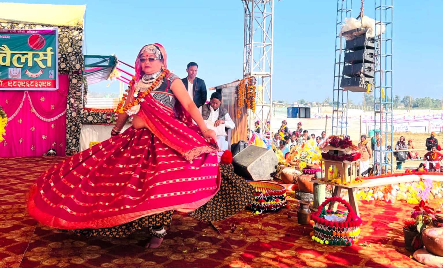 बाँसगढी माघ महोत्सवमा र्हुदुङग्वातर्फ नेवादा गाउँ पौराणिक डब्नी भिराउ नृत्य प्रथम