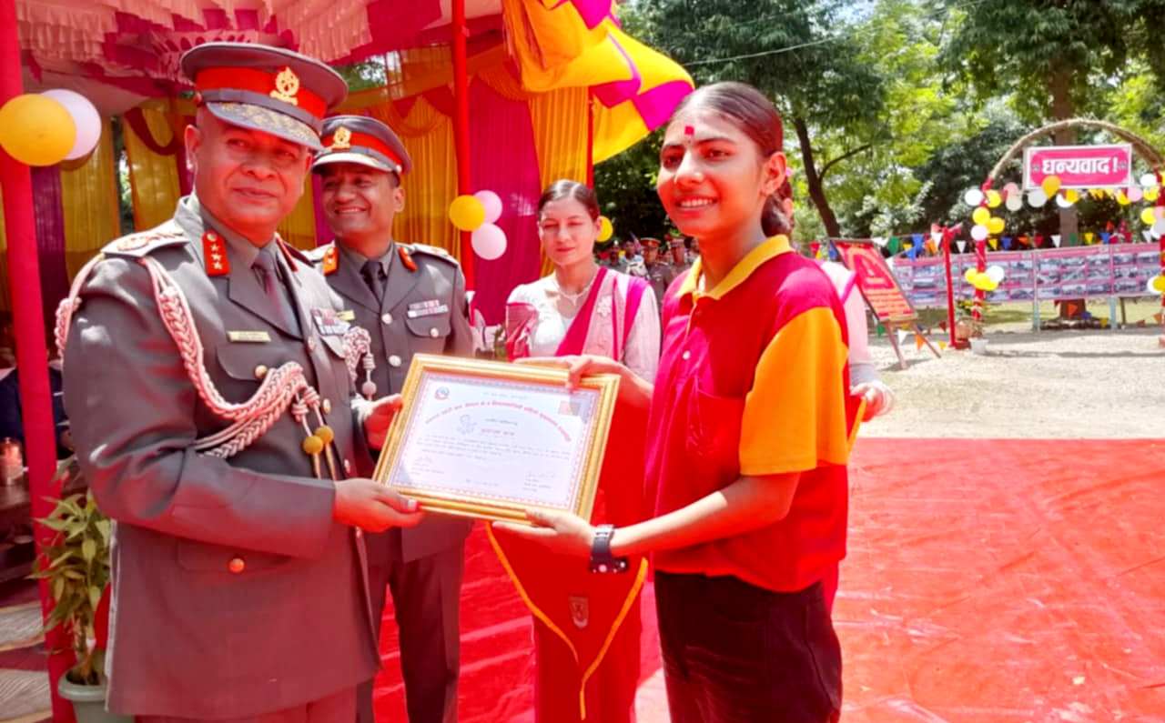 लुम्विनी प्रदेश स्तरीय श्रव्यदृष्य वक्तृत्वकलामा नेरामावि धनौराकी छात्रा भट्टराई द्वितिय