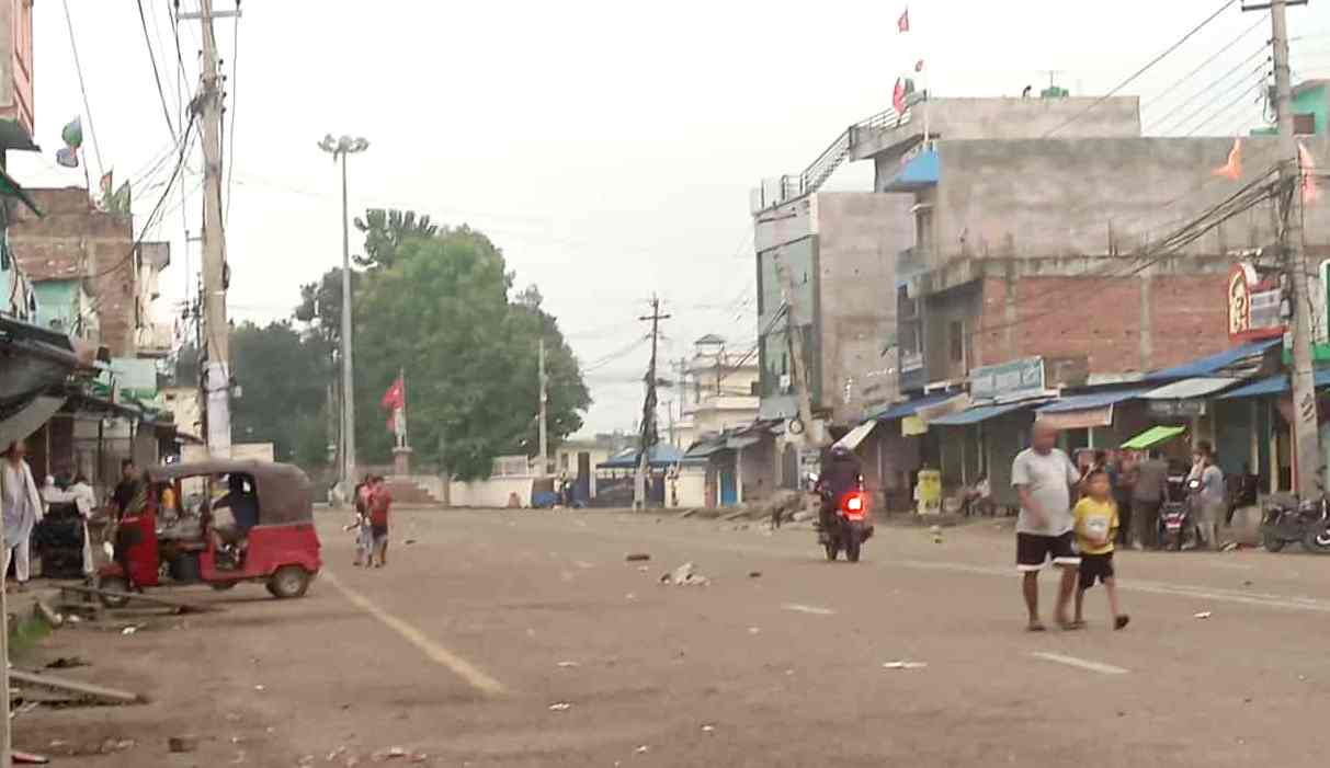 बर्दियामा र्कफ्यु : जनजीवन पूर्ण रुपमा प्रभावित