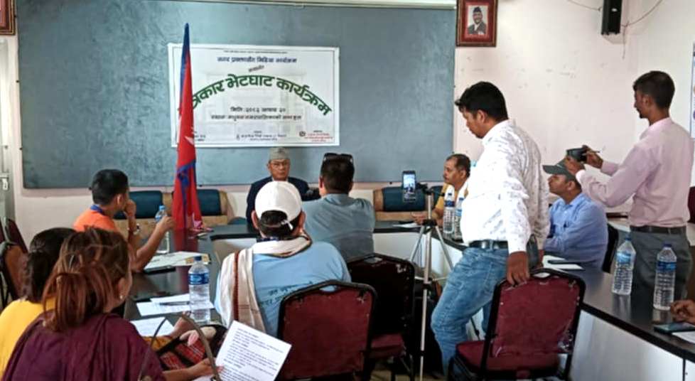 मधुवन नगरपालिकाका नगर प्रवक्तासँग मिडिया कार्यक्रम अन्तरगत पत्रकार भेटघाट