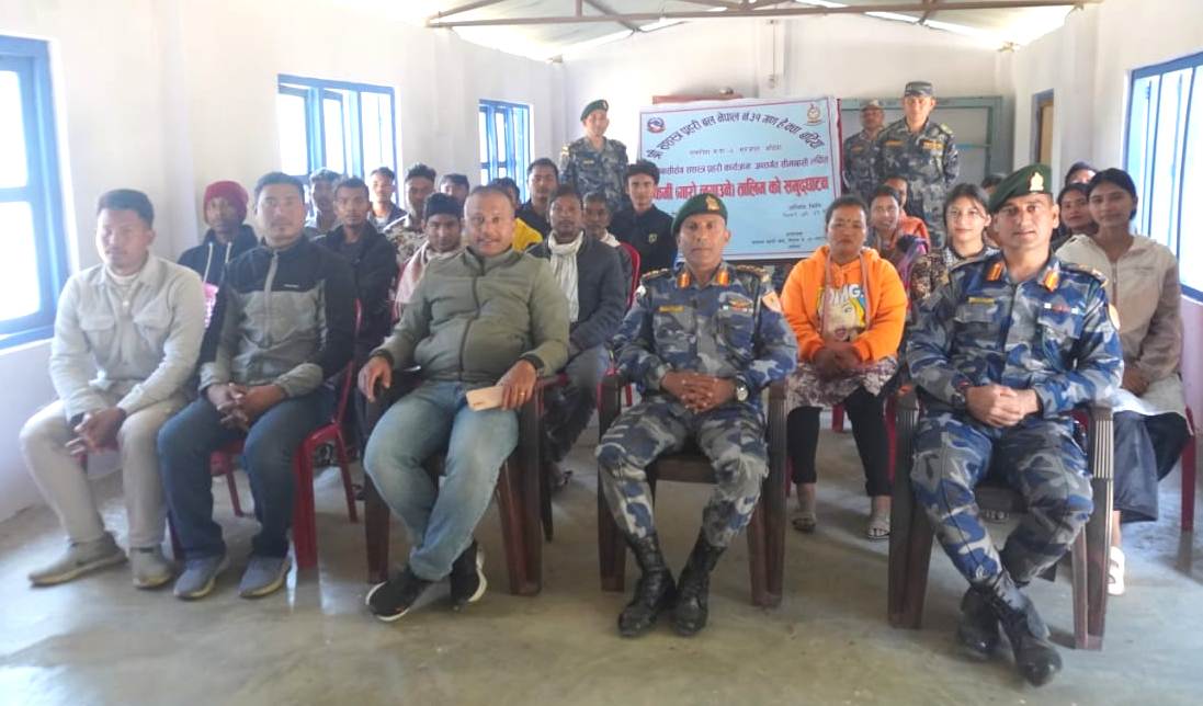 सीमावर्ती स्थानियलाई सशस्त्र प्रहरीद्वारा डकर्मी तालिम