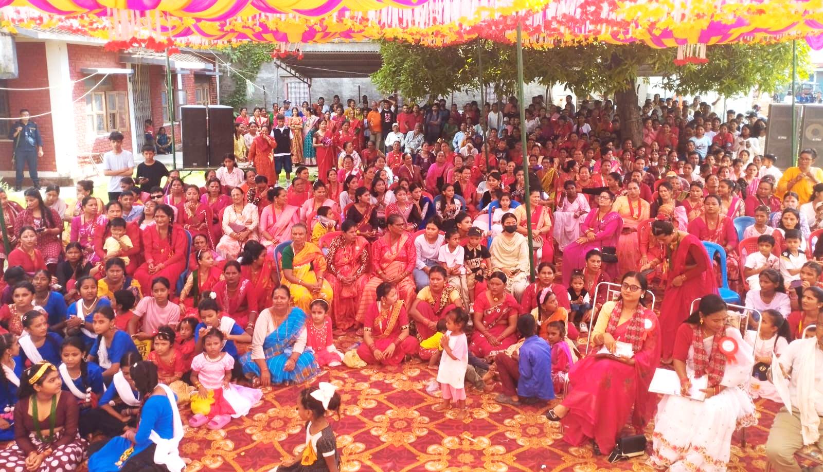 हरितालिका तिज पर्वको अवसरमा साँस्कृतिक कार्यक्रम