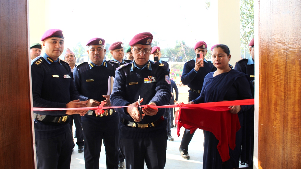 ईलाका प्रहरी कार्यालय भुरिगाउँको नवनिर्मित भवन उद्‍घाटन