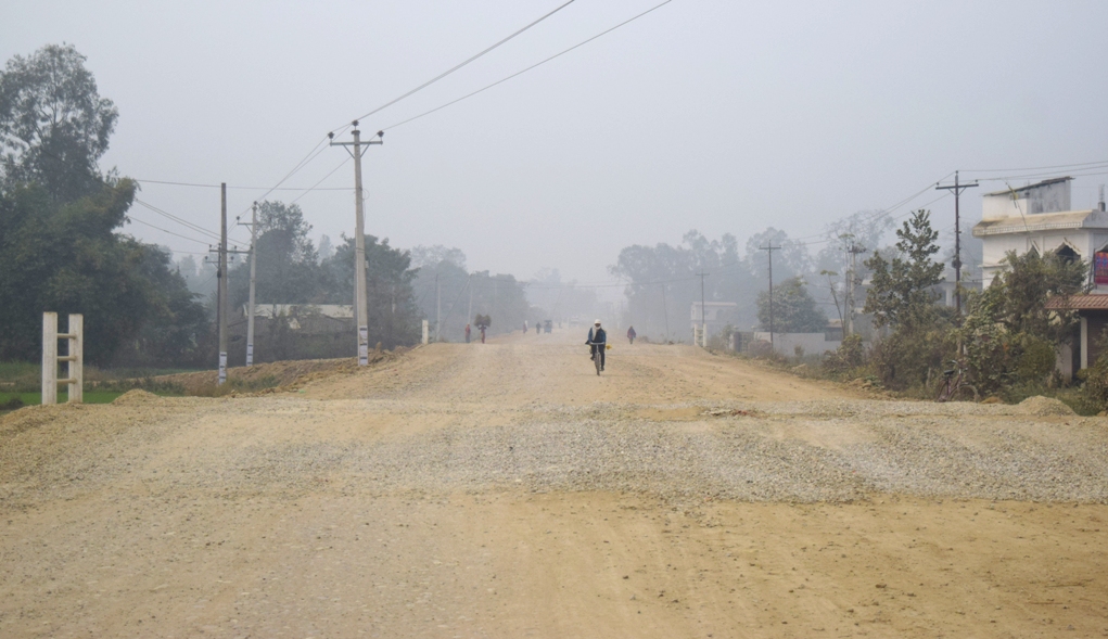 बजेट अभावका बिच गुलरिया–नेपालगंज हुलाकीमार्ग निर्माण तिव्र 