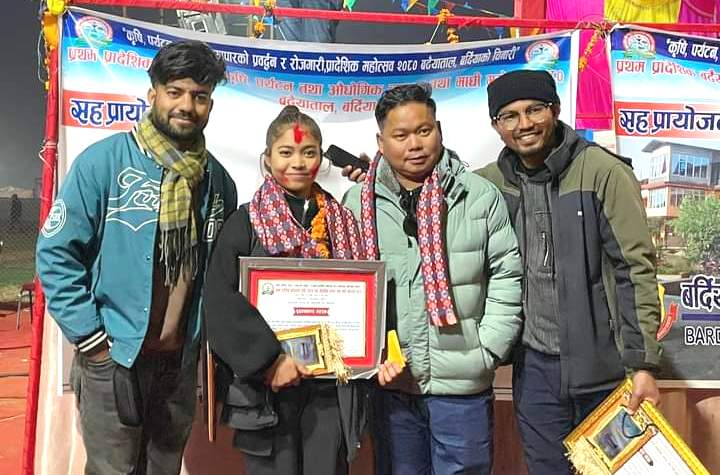 बढैयाताल नृत्य प्रतियोगताको उपाधी रियालाई