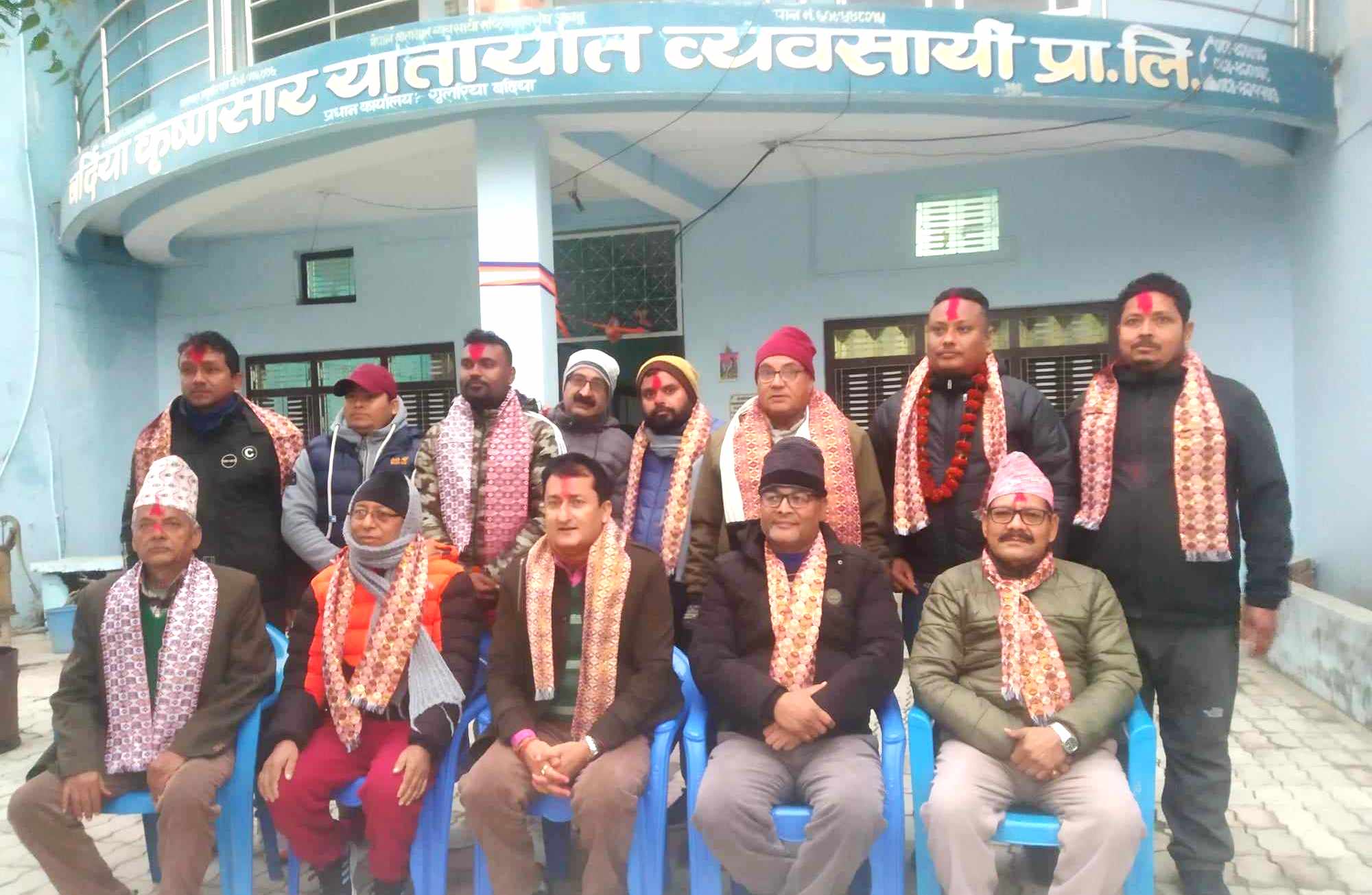 बर्दियाका दुवै कृष्णसार यायातात प्रा.लि गाभिए, रवि मल्ल ठकुरी अध्यक्ष