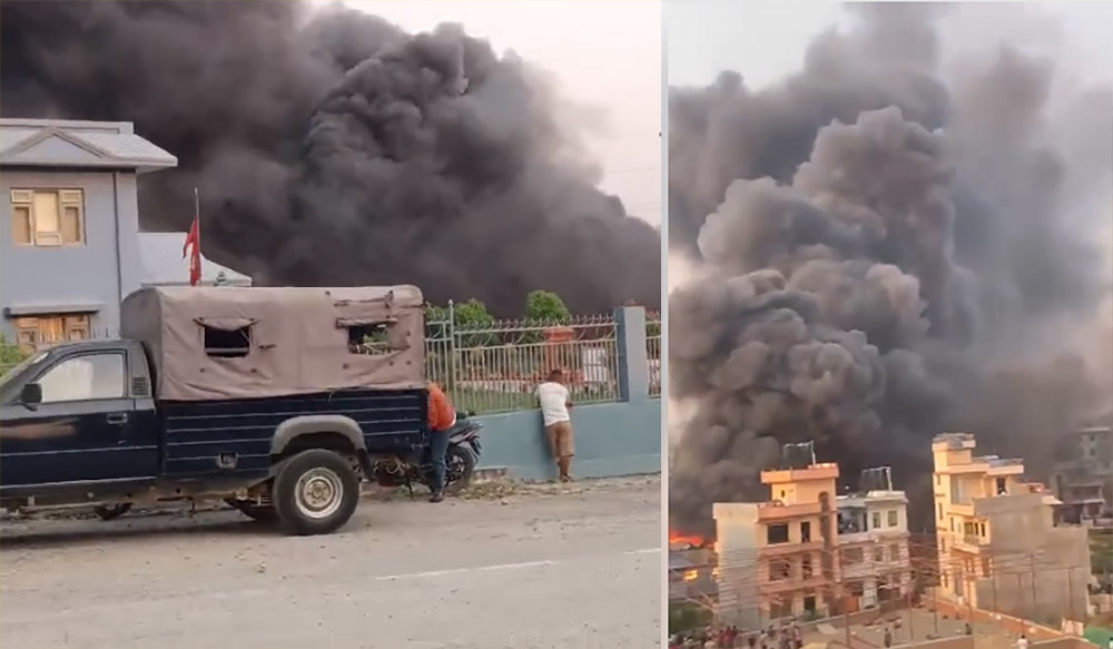 सशस्त्र प्रहरीको केन्द्रीय स्टोरमा भिषण आगलागी