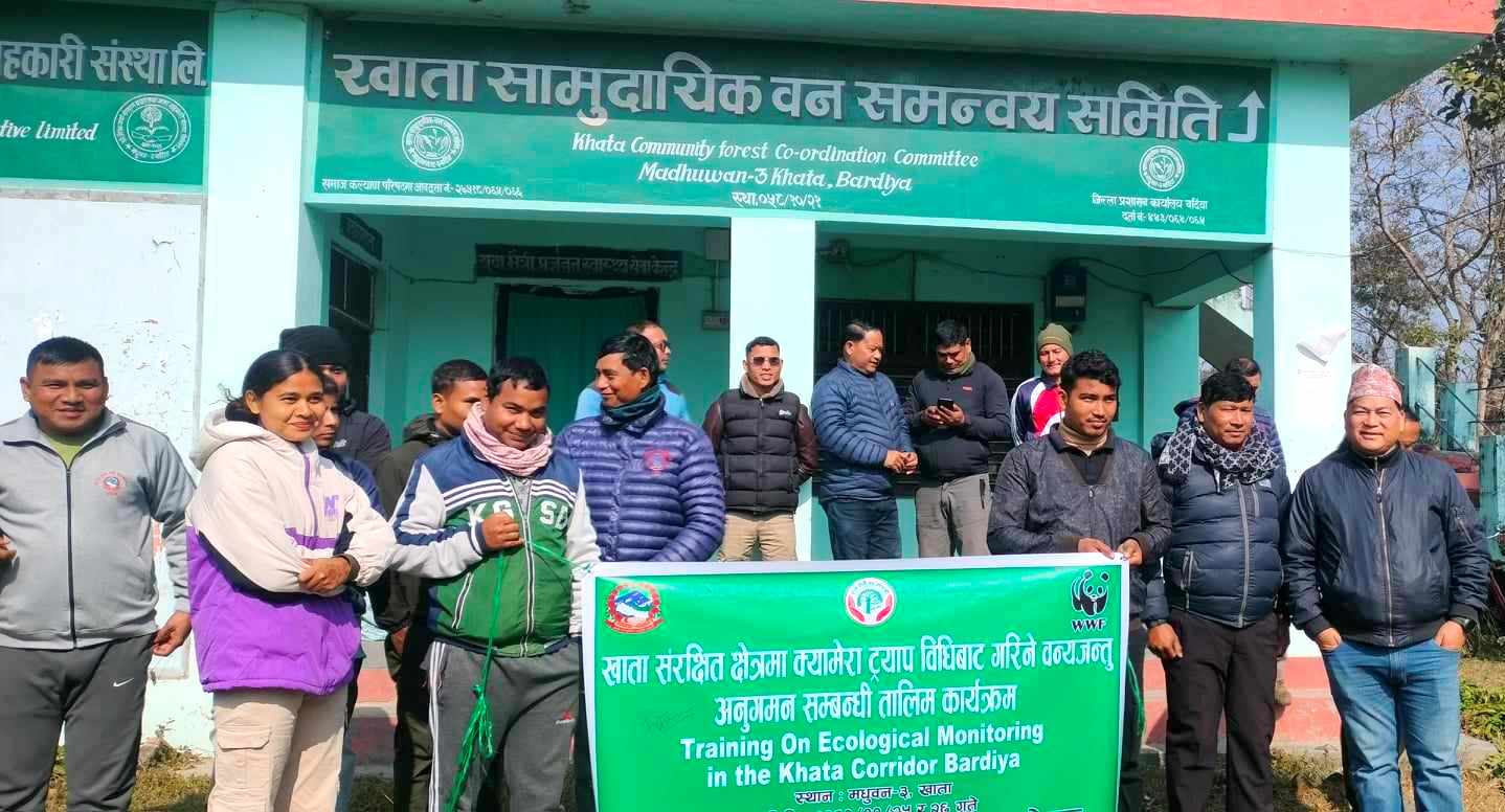 जैविक मार्गका बनक्षेत्रमा बाघ अनुगमन शुरु